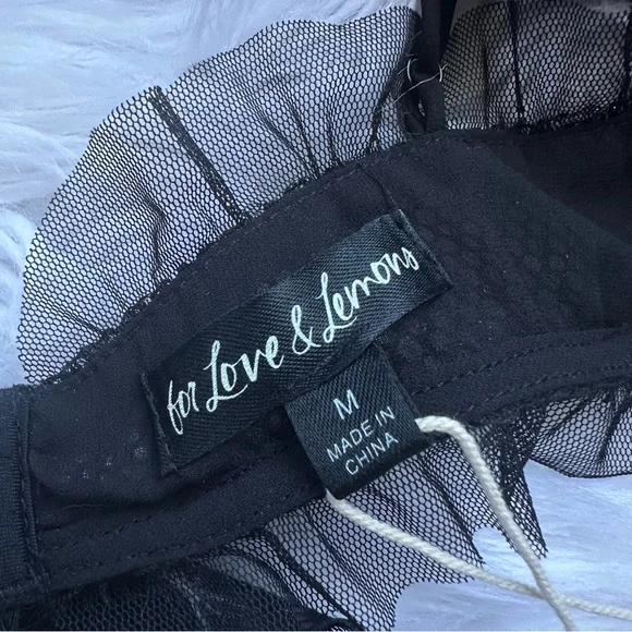 For Love & Lemons • Sequin Embellished Christelle Bralette Top - Picture 9 of 12